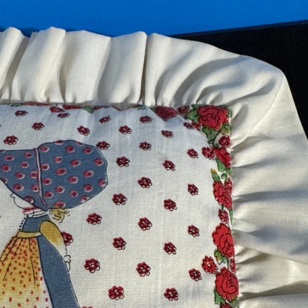 Vintage handcrafted Holly Hobbie tooth fairy pillow